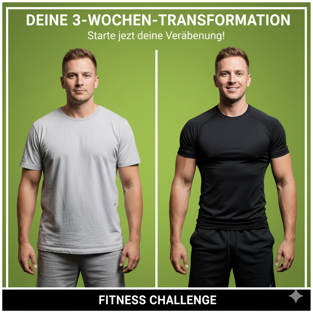 Deine 3-Wochen-Transformation: Individueller Plan für Fitness & Ernährung